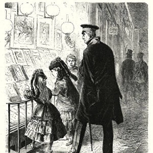 Count von Moltke and the Picture Gallery (engraving)