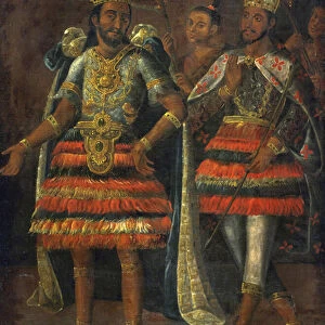 Cuauhtemoc (1497-1525) et Moctezuma II (1466-1520) - Portrait of Moctezuma