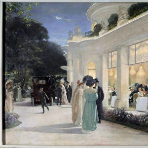 Dinner at Pre Catelan (Pre-Catelan), 1909 (oil on canvas)