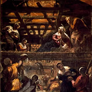 Dipinti per la sala grande della Scuola di San Rocco (pareti): Adorazione dei pastori