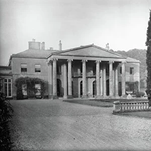 Dodington Park, the west front, from Country Houses of the Cotswolds (b/w photo)