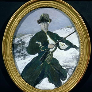 Empress Elizabeth (1709-61) Hunting, 1902 (oil on canvas)
