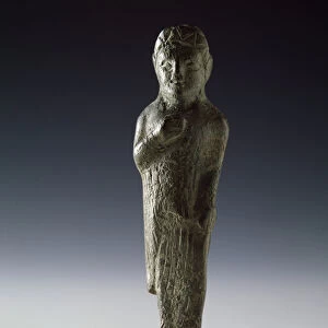 Etruscan civilization: "kore (core)"bronze sculpture, 500 BC