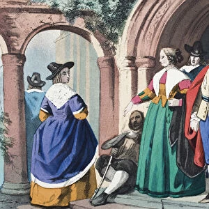 Everyday clothes of ordinary English people at the time of King Charles I, from The National