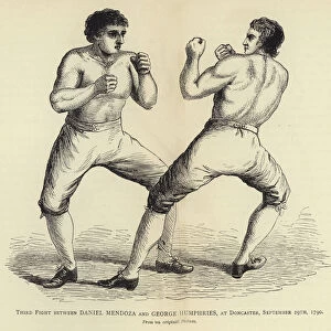 Third Fight between Daniel Mendoza and George Humphries, at Doncaster, 29 September 1790, From an original Picture (engraving)