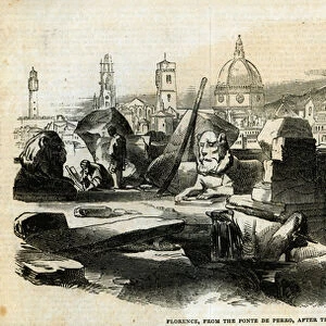 Florence, from the Ponte de Perro, after late inundations, from The Illustrated