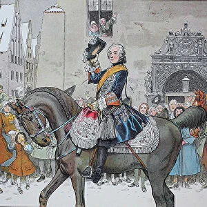 Frederick the Great, Frederick II 1712-1786 Arrival in Breslau on 3 January 1741