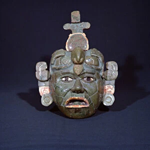 Funerary mask from Tikal, Peten, Guatemala, Early Classic Period (c