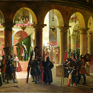 Godfrey of Bouillon (c. 1060-1100) Depositing the Trophies of Askalon in the Holy Sepulchre Church