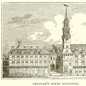 Greshams Royal Exchange (engraving)
