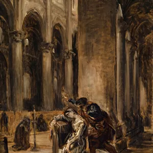 Gretchen in the Cathedral, c. 1850 (oil on canvas)
