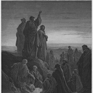 Gustave Dore Bible: The Apostles preaching the Gospel (engraving)