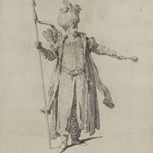 Habit of a Tartarian Prince in 1700 (engraving)