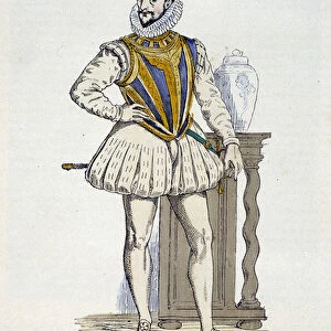 Henri de Lorraine, Duke of Guise, dit le Balafre (1550 - 1588) - in "