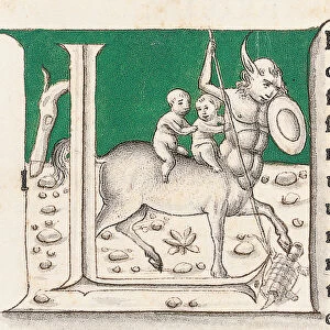 Detail from Historia Naturalis by Pliny the Elder, 1476 (print