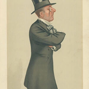 The Hon Percy Scawen Wyndham, Aesthetics, 30 October 1880, Vanity Fair cartoon (colour litho)