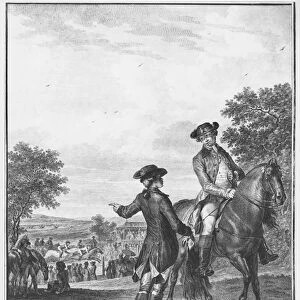 The horse race, engraved by Heinrich Guttenberg (1749-1818) c