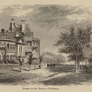 Houses on the Battery, Charleston (engraving)