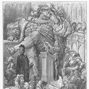 Illustration from Gargantua and Pantagruel, by Francois Rabelais (engraving)