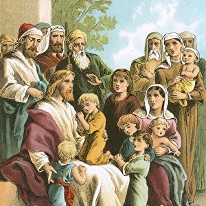 Jesus blessing little children