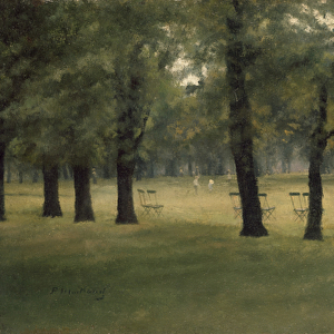 Kensington Gardens, 19th century (oil on panel)