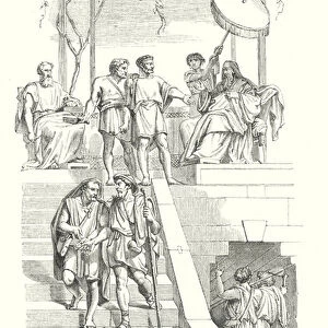 The Labourers of the Vineyard Paid (engraving)