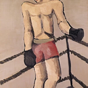 The Large Boxer (oil on canvas)