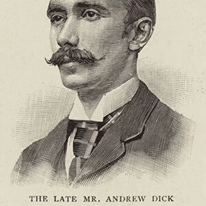 The Late Mr Andrew Dick (engraving)