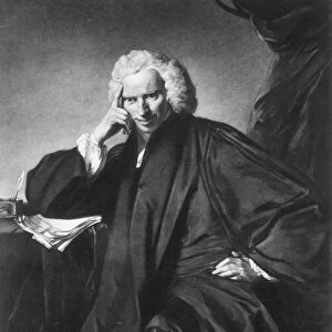 Laurence Sterne, engraved by Edward Fisher (engraving)