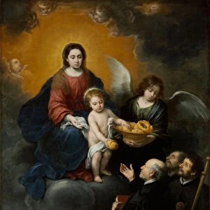 Le Christ enfant distribue du pain aux pelerins (The Infant Christ Distributing Bread to the Pilgrims) - Peinture de Bartolome Esteban Murillo (1617-1682), huile sur toile ( 219x182 cm), 1678 - Szepmuveszeti Muzeum, Budapest (Hongrie)