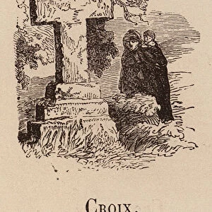 Le Vocabulaire Illustre: Croix; Cross; Kreuz (engraving)