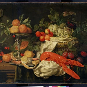 Still Life with Lobster, 1660 (oil on canvas)