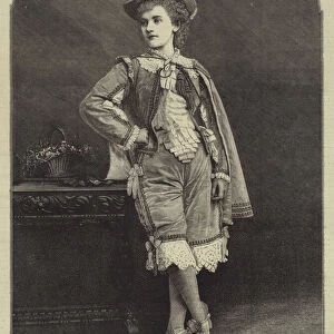 Mademoiselle Thalberg, as Cherubino, in "The Marriage of Figaro"(engraving)