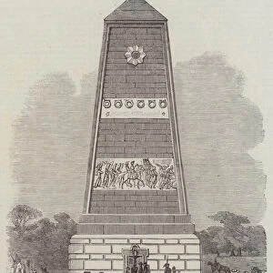 Monument on the Battle-Field of Magenta, erected by the People of Lombardy in Honour of the French Army (engraving)