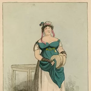 Mrs C F Jones as Lucy Locket in the Beggars Opera (engraving)