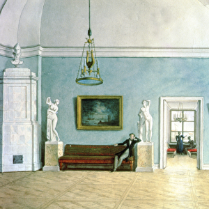 Neo-Classical Interior, c. 1820 (w / c on paper)