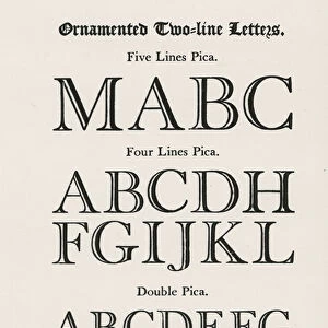 Ornamented Two-line Letters from Joseph Fry & Sons, 1785