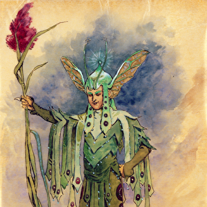 Peaseblossom, costume design for "A Midsummer Nights Dream", produced by R
