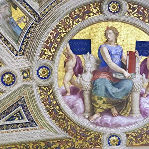 Philosophy, 1508, Raphael, 1483-1520, ceiling of the room of the signature, Raphael rooms, fresco, Vatican museums, Rome, Italy
