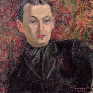 Portrait of the Artist Alexander Rodchenko (1891-1956) 1915 (oil on canvas)