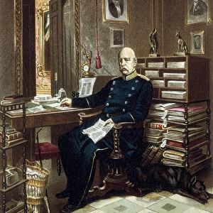 Portrait of Prince Otto von Bismarck (1815-1898), Chancellor and Prussian politician