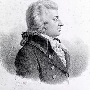Portrait of Wolfang Amadeus Mozart (1756 - 1791)
