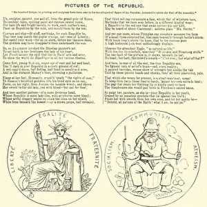 Punch cartoon: Pictures of the Republic and its Reverse, Socialism, Communism and Atheism (engraving)