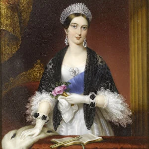 Queen Victoria in the Royal Box at the Drury Lane Theatre in November 1837 - Lienard