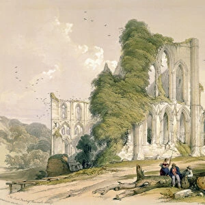 Rievaulx Abbey, from the East Front, from The Monastic Ruins of Yorkshire