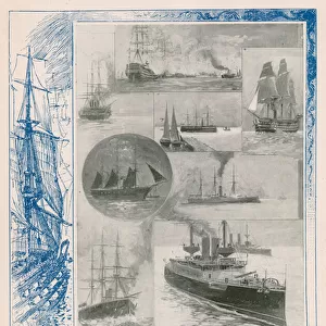 The Royal Navy in the Victorian era: the evolution of the battleship during the Queens reign (photogravure)
