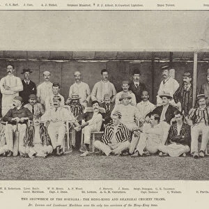 The Shipwreck of the Bokhara, the Hong-Kong and Shanghai Cricket Teams (engraving)