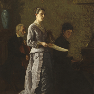 Singing a Pathetic Song, 1881 (oil on canvas)