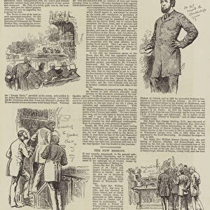 Sketches in the House of Commons at the Election of a New Speaker (engraving)