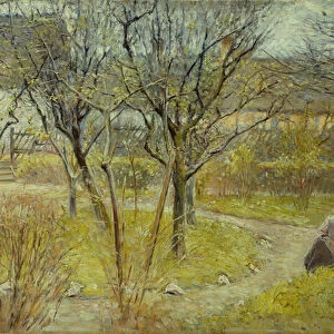 Spring day in the garden, 1892 (oil on canvas)